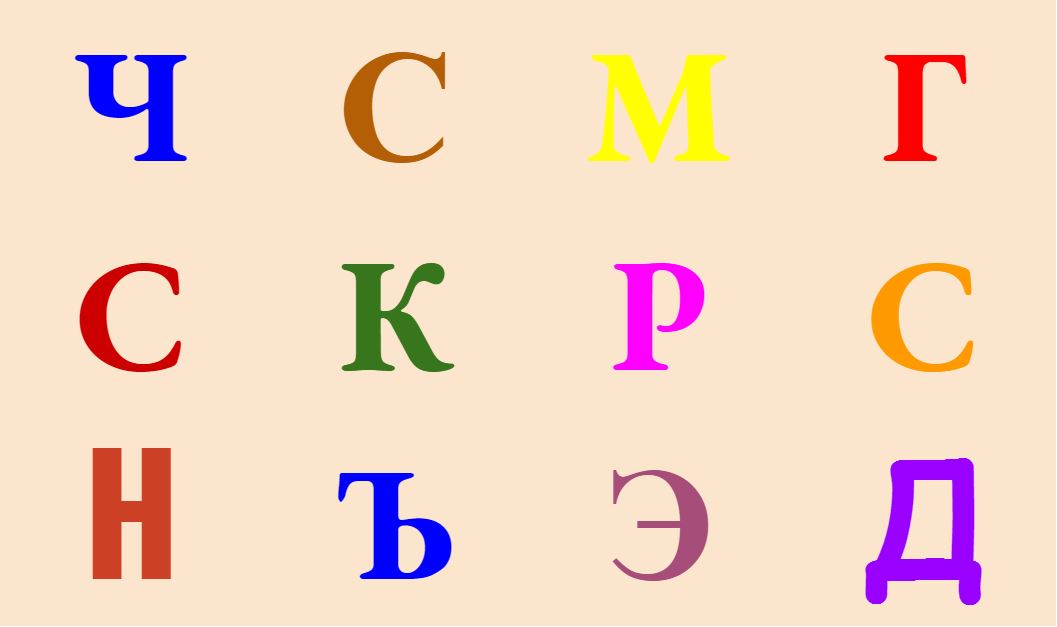 Найди все буквы С